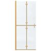 vidaXL Walk-in Duschwand Gold 80 x 6.5 x 190 cm Energiesparendes Glas