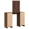 vidaXL Schminktisch mit Speicher Braun 102 x 33 x 135 cm Holzwerkstoff