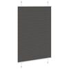 vidaXL Plissee Schwarz 100x100 cm Stoffbreite 99,4 cm Polyester
