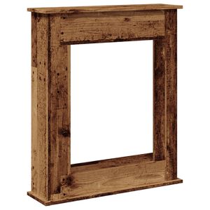 vidaXL Kaminumrandung Altholz-Optik 75x20x87,5 cm Holzwerkstoff