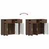vidaXL Holzschrank mit Speicher Braun Eichen-Optik 88,5 x 30,5 x 73 cm