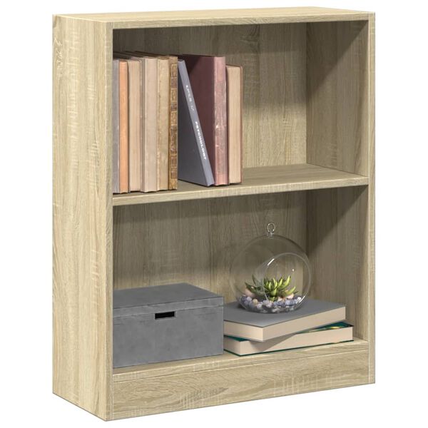 vidaXL Bücherregal Sonoma-Eiche 60x24x76 cm Holzwerkstoff