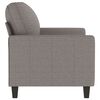 vidaXL 2-Sitzer-Sofa Taupe 120 cm Stoff