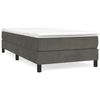 vidaXL Boxspringbettgestell Dunkelgrau 100x200 cm Samt