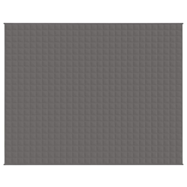 vidaXL Gewichtsdecke Grau 235x290 cm 15 kg Stoff