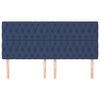 vidaXL Kopfteil Blau 180x7x118/128 cm Stoff