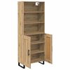 vidaXL Highboard Artisan-Eiche 69,5 x 34 x 180 cm Holzwerkstoff