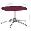 vidaXL Relaxsessel mit Hocker Lila Stoff