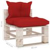 vidaXL 6-tlg. Garten-Lounge-Set aus Paletten mit Kissen Kiefernholz