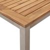 vidaXL Outdoortisch-Set 9 pcs Braun Massivholz Teak