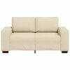 vidaXL 2-Sitzer-Sofa Creme 160x77x82 cm Stoff