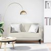 vidaXL Zweisitzer-Sofa Creme 111 cm Samt