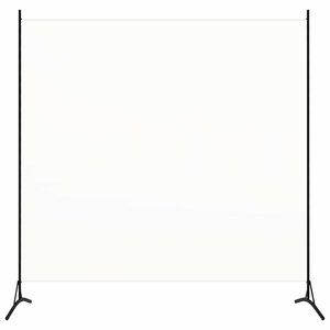 vidaXL Raumteiler Wei&szlig; 175x180 cm Stoff