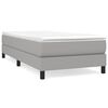 vidaXL Boxspringbettgestell Hellgrau 100x200 cm Stoff