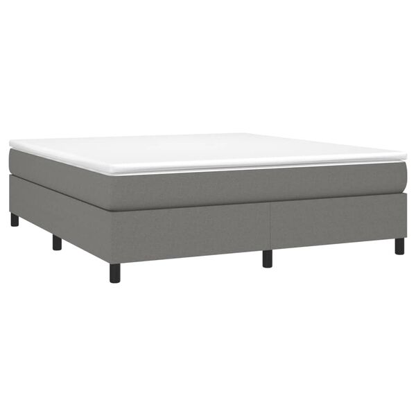vidaXL Boxspringbettgestell Dunkelgrau 180x200 cm Stoff