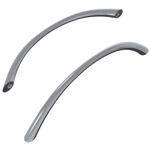 vidaXL Griff 2 stk. Silber 107 x 3,6 x 23 mm Edelstahl