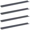 vidaXL Schwebendes Regal 4 pcs Anthrazit 100 x 9 x 2,5 cm Stahl