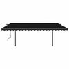 vidaXL Automatische Markise mit LED & Windsensor 5x3 m Anthrazit