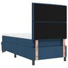 vidaXL Boxspringbett mit Matratze mit Kopfteil Blau 90 x 200 cm Stoff