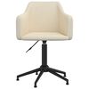 vidaXL Esszimmerst&uuml;hle 6 Stk. Drehbar Creme Samt