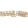 vidaXL Outdoor-Sofagarnitur 9 pcs Wei&szlig; 59 x 59 x 37 cm