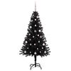 vidaXL Weihnachtsbaum mit 150 LEDs mit St&auml;nder Schwarz 150 cm PVC