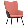 vidaXL Relaxsessel Rosa Samt und PVC