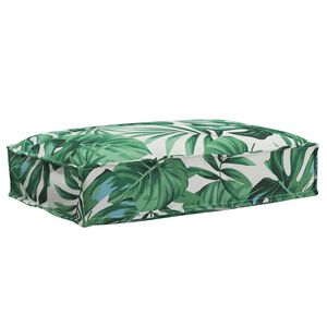 vidaXL Kissen Oxford-Stoff Blattmuster 60 x 40 x 8 cm