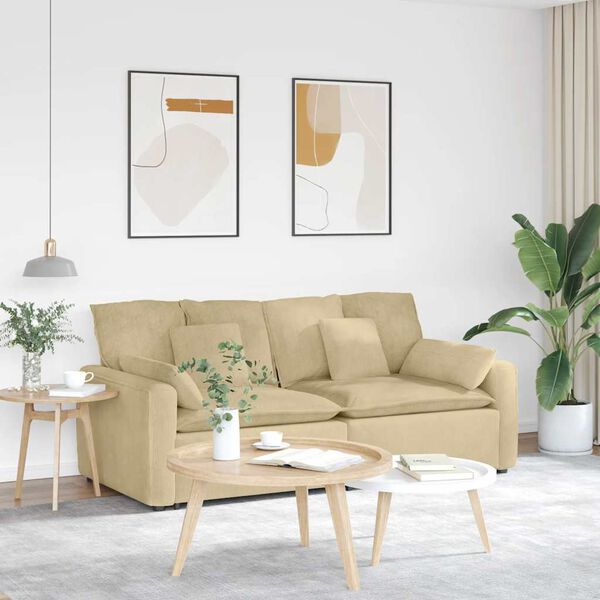 vidaXL Modulares Sofa mit Kissen Graugr&uuml;n