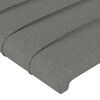 vidaXL Boxspringbett mit Matratze Dunkelgrau 200x200 cm Stoff