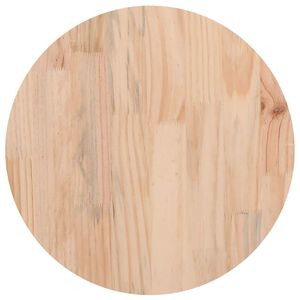 vidaXL Tischplatte Rund &Oslash;30x3 cm Massivholz Kiefer
