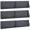vidaXL St&uuml;tzmauer 6 stk. 100 x 12 x 30 cm Stahl Anthrazit