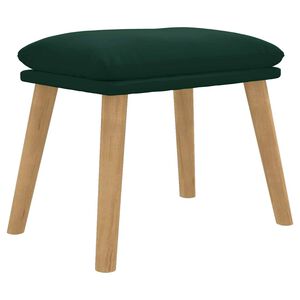 vidaXL Fu&szlig;hocker Dunkelgr&uuml;n 45x29,5x35 cm Samt