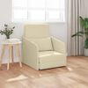 vidaXL Schlafsofa 60cm Creme Stoff