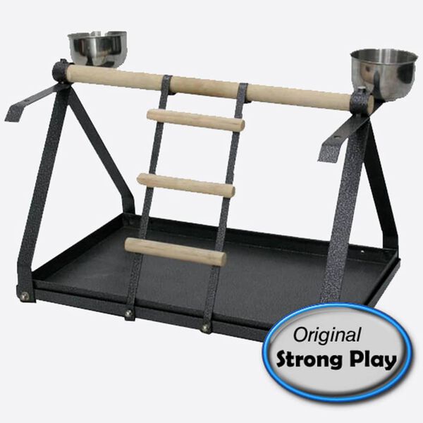 Strong Papageienspielplatz Livia Silverstone Grau 49,5 x 30,5 x 33 cm 93013