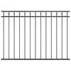 vidaXL Zaunelement ASSEN Stahl 1,7 x 1,2 m Schwarz