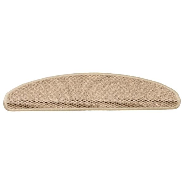 vidaXL Stufenmatten Selbstklebend Sisal-Optik 30Stk. 65x21x4cm Sand