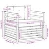 vidaXL Outdoor-Sofagarnitur Massives Akazienholz und Polyester Natur