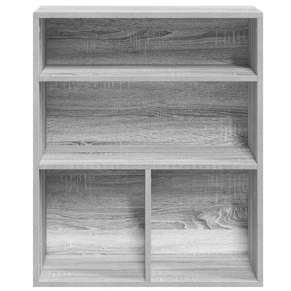 vidaXL Bücherregal Grau Sonoma 60x30x71,5 cm Holzwerkstoff