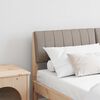 vidaXL Gepolstertes Kopfteil Taupe 140 cm Massives Kiefernholz