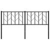 vidaXL Kopfteil Metall Schwarz 150 cm