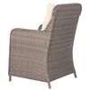 vidaXL 7-tlg. Garten-Essgruppe Poly Rattan Braun