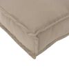 vidaXL Pallet Kissen für geeigneten Sitz Taupe 50 x 50 x 12 cm