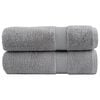 vidaXL Premium Badet&uuml;cher SOLUND 2 Stk. Grau 100x150 cm 600 g/m&sup2;