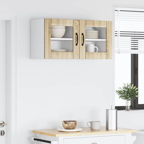vidaXL K&uuml;chenschrank 2 pcs Sonoma-Eiche 40 x 31 x 40 cm Holzwerkstoff