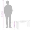 vidaXL Bank 90 cm Massivholz Gummibaum