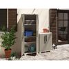 Keter Gartenschrank Wood Grain Niedrig Creme und Taupe 97 cm