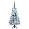 vidaXL K&uuml;nstlicher klappbarer Weihnachtsbaum Wei&szlig; 120 cm PE und PVC