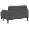 vidaXL 2-Sitzer-Sofa mit Chaiselongue L-f&ouml;rmig Dunkelgrau 125 cm Leinen