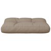 vidaXL Palettenkissen Taupe 50x40x12 cm Stoff